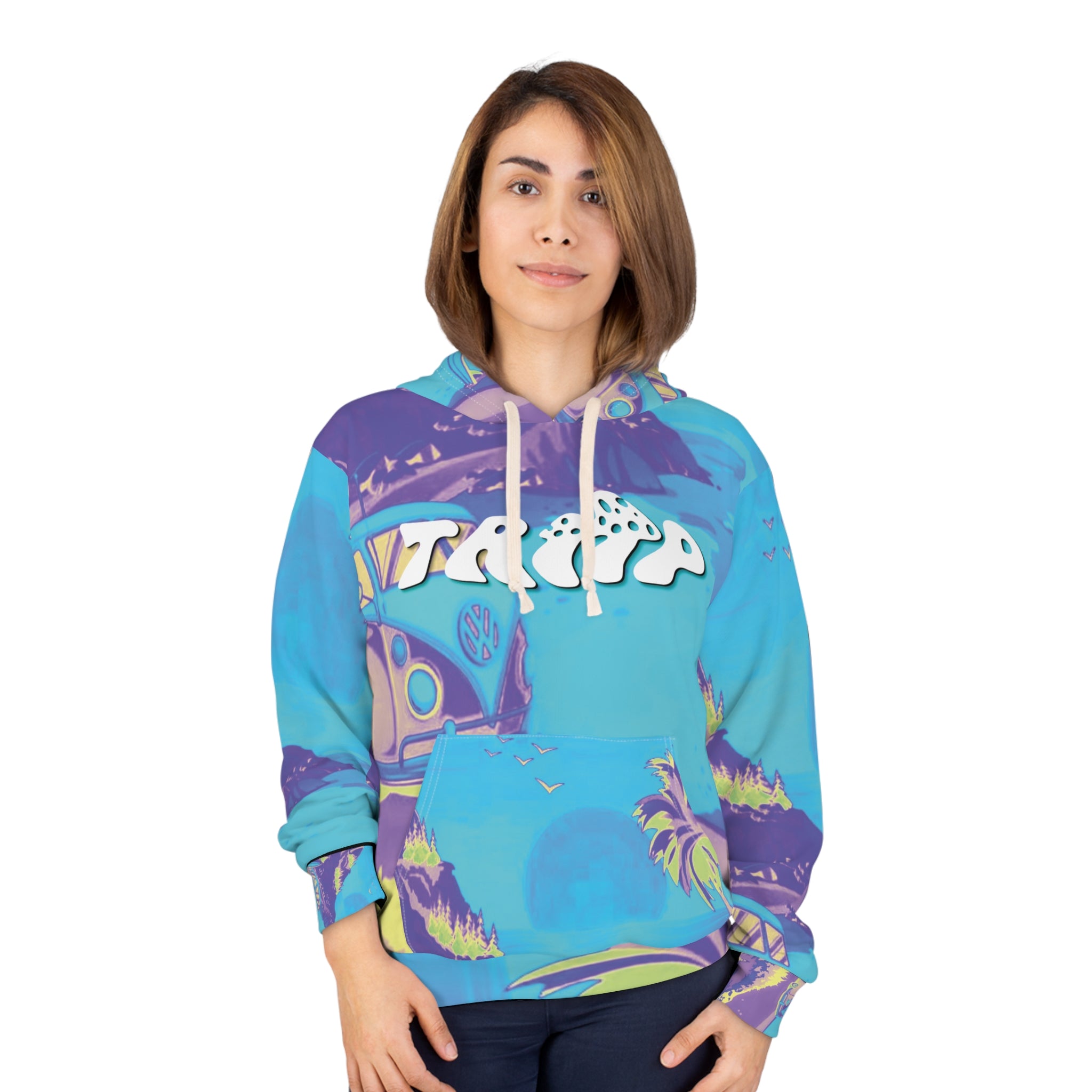 Colorful Beach Vibes Unisex Pullover Hoodie - 'We're Going With Or Without You'