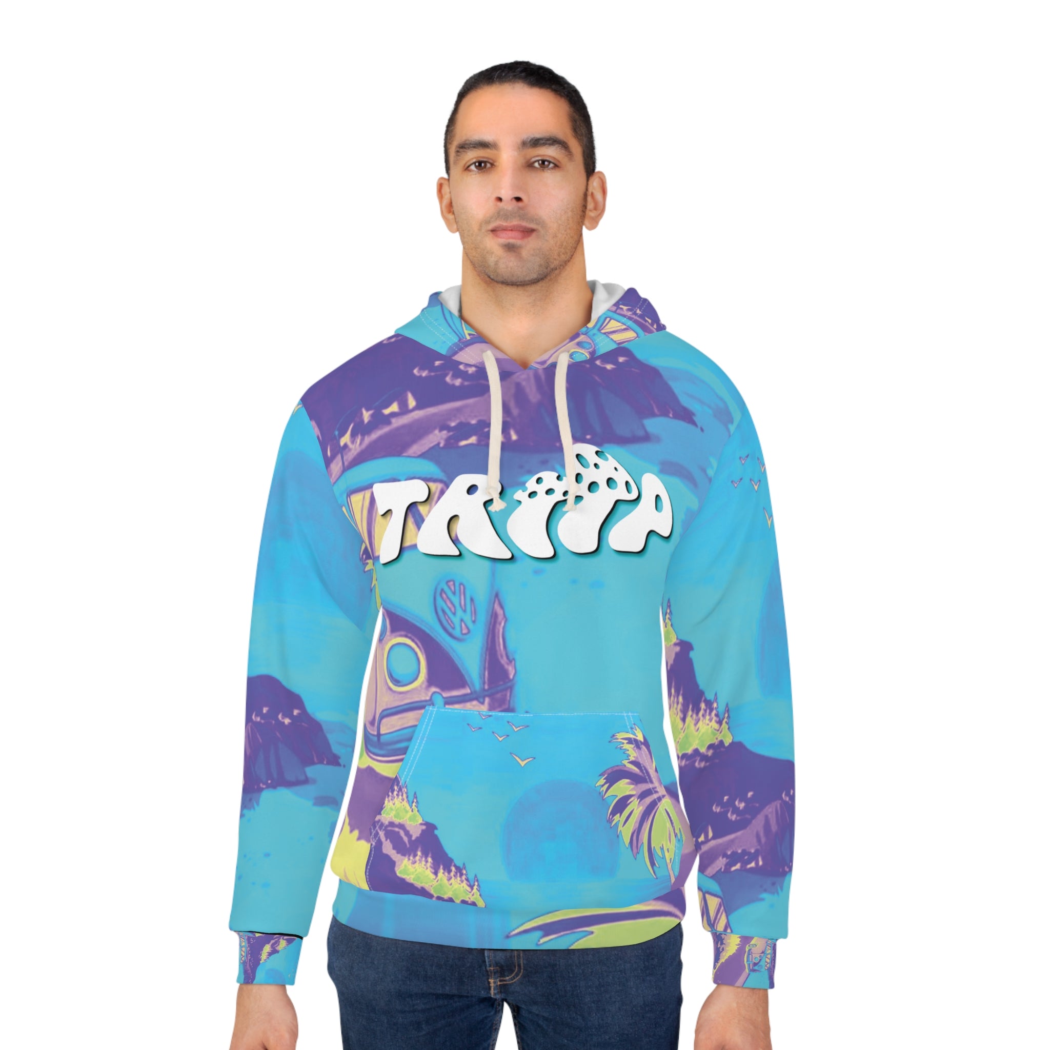 Colorful Beach Vibes Unisex Pullover Hoodie - 'We're Going With Or Without You'